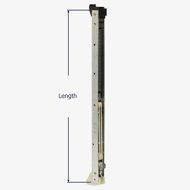 How to measure the length of the Series 710 channel balance.