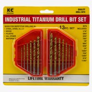 Industrial Titanium Drill Bit Set