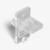 Clear Fluted Shelf Support, 1/4" Peg