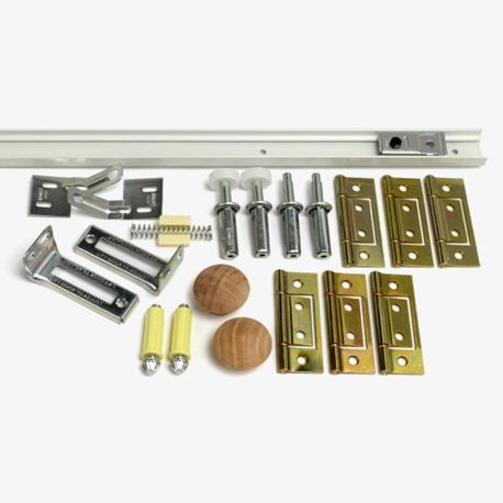 6' Bifold Door Track and Hardware Kit, 4 Panel